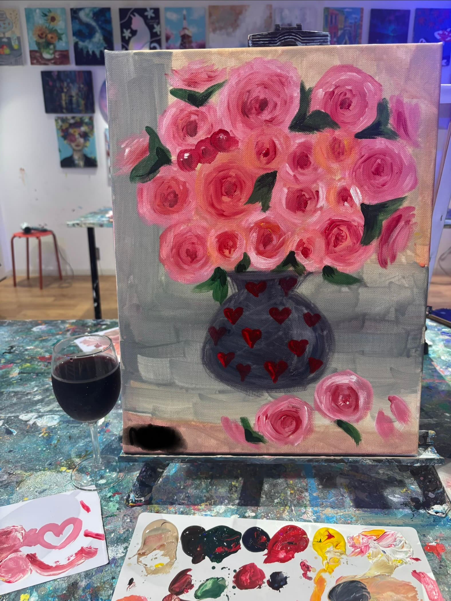東京畫畫體驗推薦|Artbar Tokyo・喝酒作畫的大人藝術體驗🎨