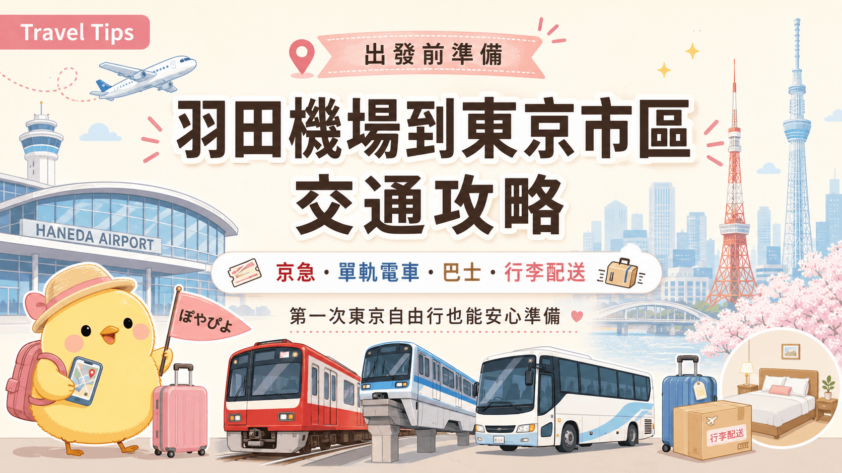 羽田機場到東京市區交通攻略|京急、單軌電車、巴士、計程車怎麼選?✈️